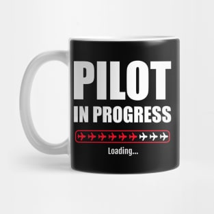 Pilot in progress red plane bar Mug